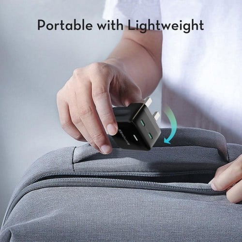 راف باور | شاحن جداري بمنفذين تايب سي بقوة 35 واط