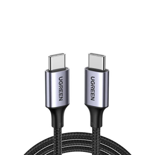 يوجرين -سلك شاحن USB-C إلى USB-C مضفر بطول 1 م - أ...