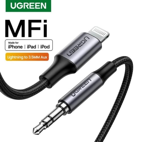 يوجرين -وصلة سماعة للآيفون إلى 3.0 مم AUX منفذ سما...