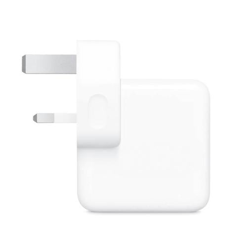 ابل- راس شاحن 35 واط أبيض ابل Apple Dual USB-C Por...