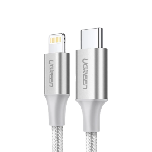 يوجرين - سلك شاحن نايلون مظفر USB-C إلى آيفون بطول...