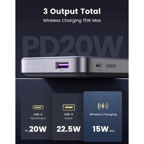 يوجرين-شاحن متنقل لاسلكي كيكستاند مع تقنية MagSafe...