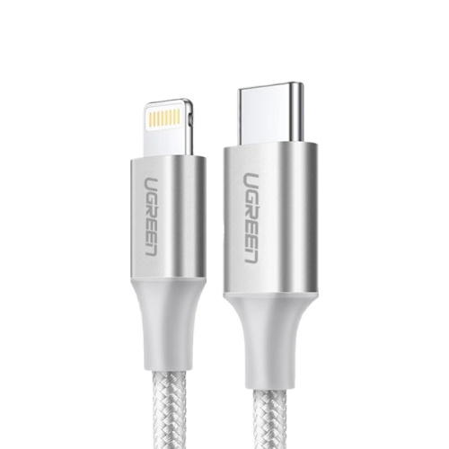 يوجرين - سلك شاحن نايلون مظفر USB-C إلى آيفون بطول...