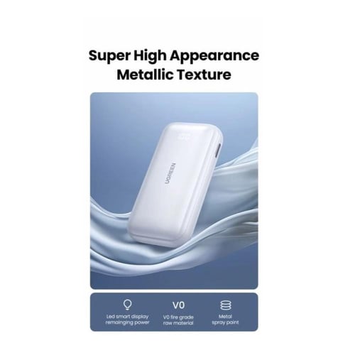 يوجرين-شاحن متنقل بمنفذ PD وبمنفذ USB وبسعة 10000...