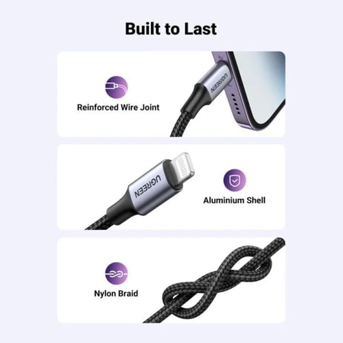 يوجرين - وصلة سماعة للآيفون إلى 3.0 مم منفذ سماعة...