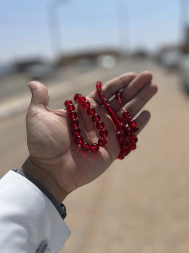 مسباح بكالايت عنابي شفاف تمليكة
