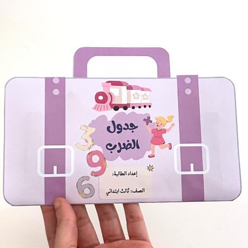 مطوية جدول الضرب