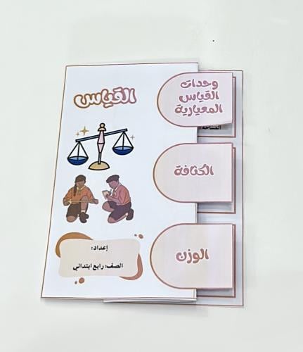 مطوية القياس-علوم رابع ابتدائي