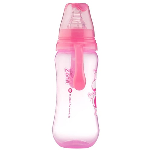 رضاعة بلاستيك ملونة من بيبي زون 240 مل