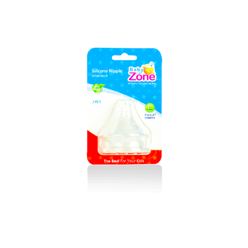 2 حلمة رضاعات عريضة من بيبي زون