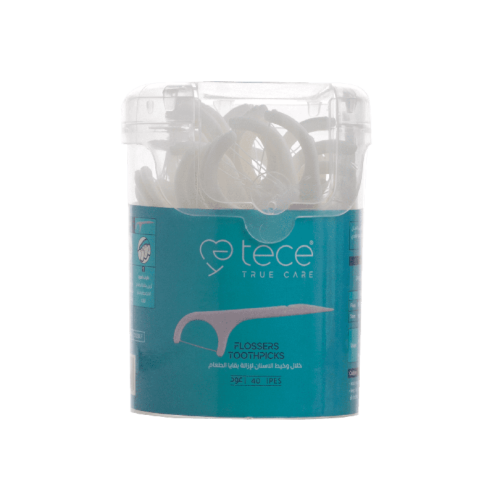 نكاشة اسنان بلاستيك بخيط 40 حبة