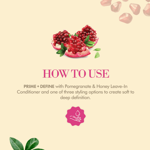 بخاخ ميلي المنعش لتغذية الشعر المجعد بالرمان والعس...