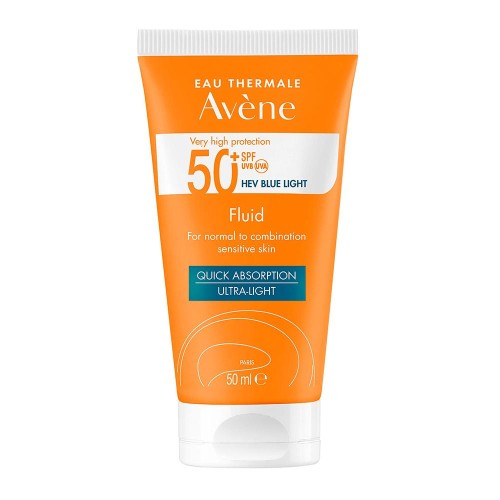 سائل واقي شمس بعامل حماية +50 من افين 50 مل