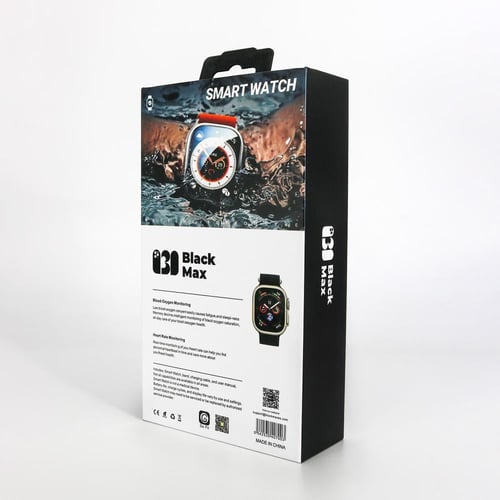 ساعة الترا بلاك ماكس ضمان سنتين