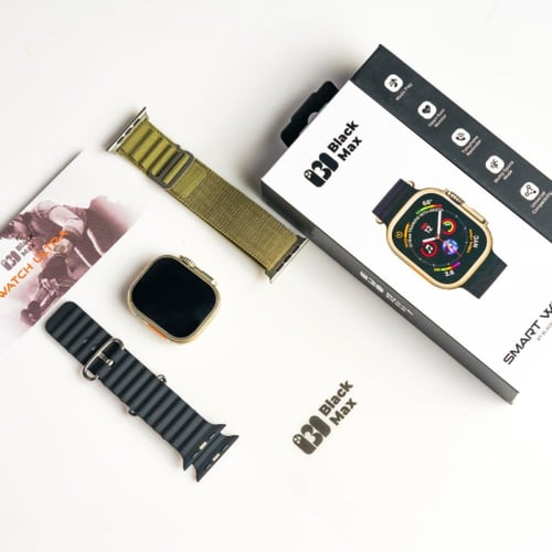 ساعة الترا بلاك ماكس ضمان سنتين