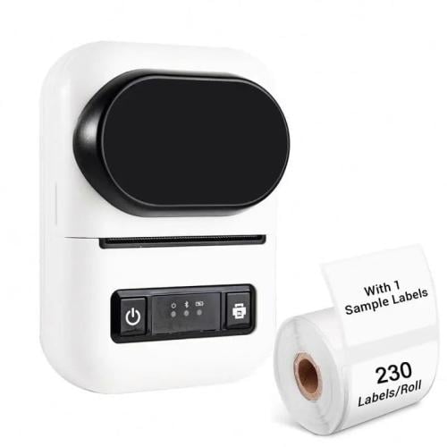 طابعة الملصقات الحرارية الذكية تعمل بالبلوتوث عن ط...