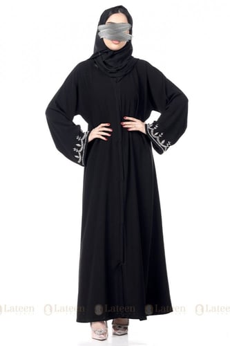 عباية ملكي مزينه شك ف الاكمام - لتين