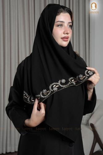 طرحة بتطريز - لتين