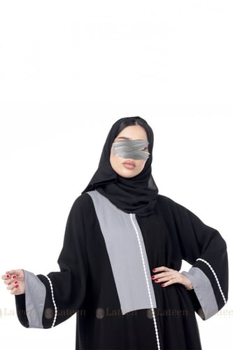 عباية ملونة من الصدر والاكمام - لتين