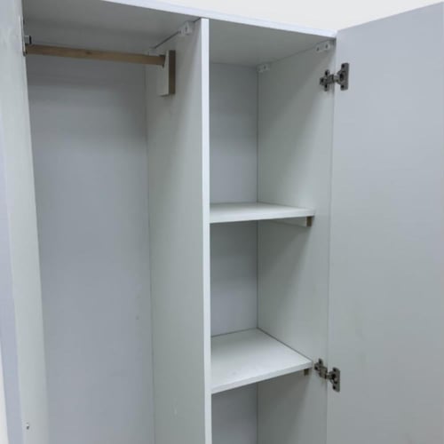 دولاب خشب بابين تعليق وتخزين