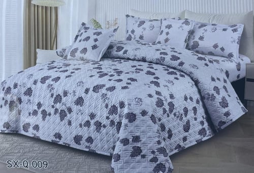 مفرش مضغوط مطرز نفر / نفر ونص