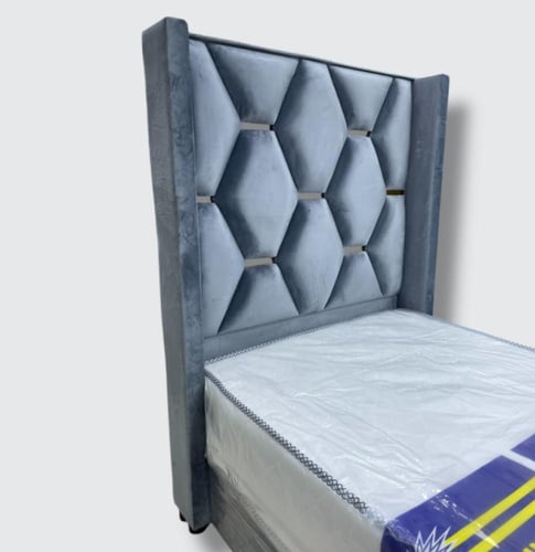 سرير نفر بوكس ديكور مخمل (M6)