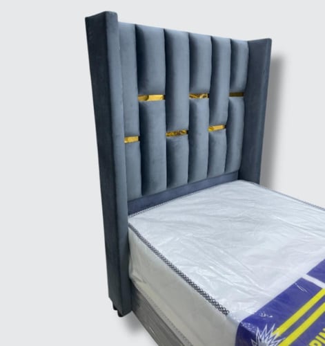 سرير نفر بوكس ديكور مخمل (M7)