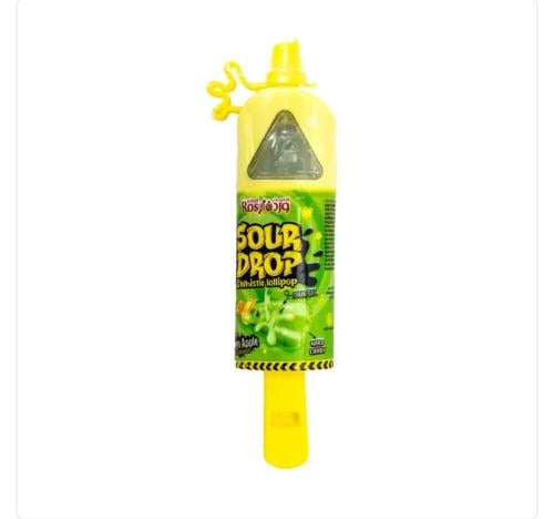 مصاص صفارة مع سائل حامض بنكهة التفاح 20g