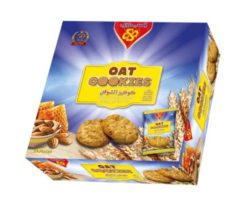 كوكيز الشوفان بالعسل واللوز