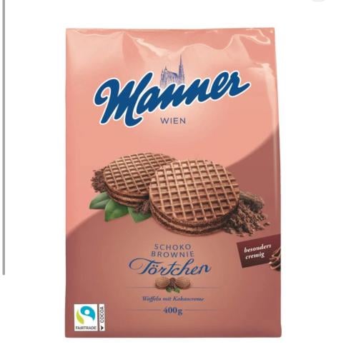 ويفر مانر بحشوة كريمة الكاكاو 400g (صنع النمسا )