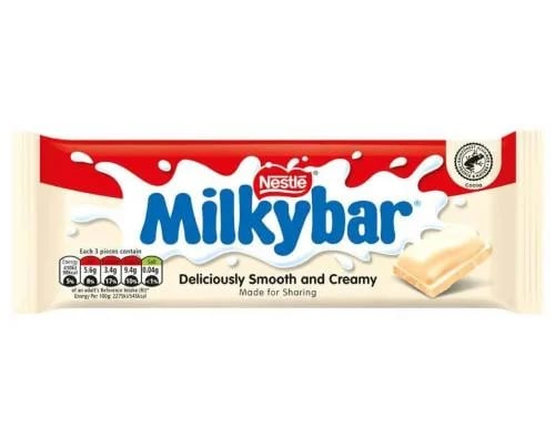 لوح ميلكي بار شوكولاتة بيضاء 90g ( صنع المملكة الم...