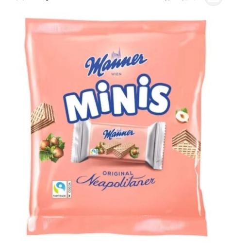 مانر ويفر ميني الأصلي بحشوة كريم البندق - 150g. (ص...