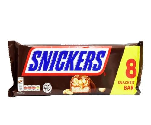 شريط سنيكرز بريطاني (8 قطع ) 284g