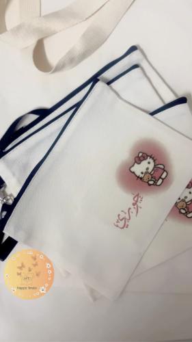 A fabric wallet with thermal printing