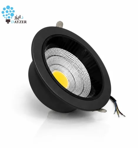 Spotlight COB anti-glare 24 watt – size 14 cm black