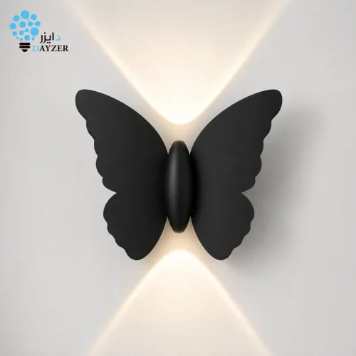 إنارة جدارية خارجية LED بتصميم فراشة 7 واط – 3000K