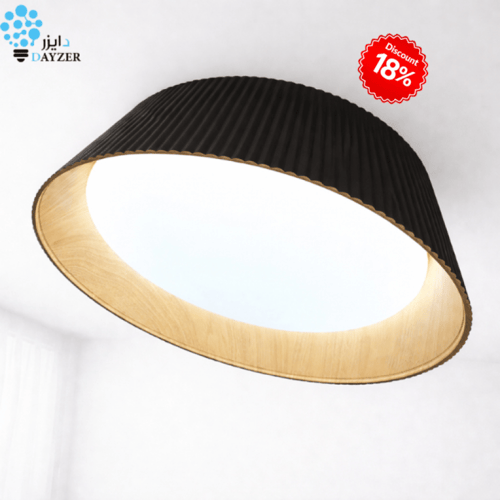 بلوفون أسود لطش سقفي - ثلاثة اضاءات