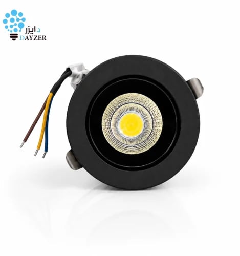 Spotlight COB anti-glare 8 watt – size 7 cm black