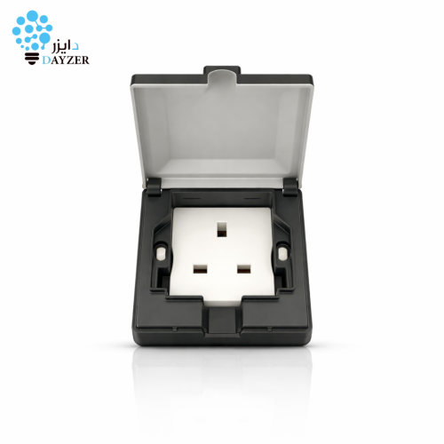 فيش 13 أمبير مخفي بغطاء حماية | LUXIFY أسود مطوّر
