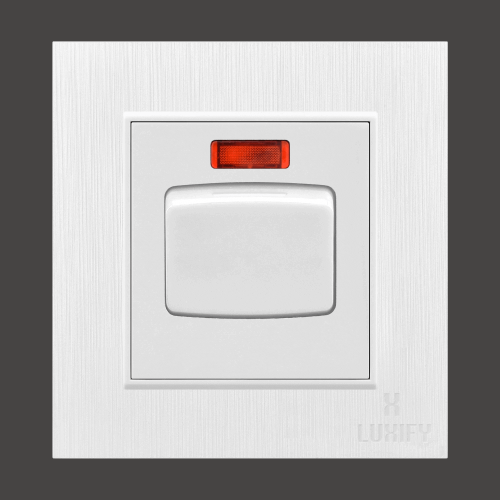 مفتاح مكيف 45 أمبير 7×7 – أبيض كامل LUXIFY | تحكم...