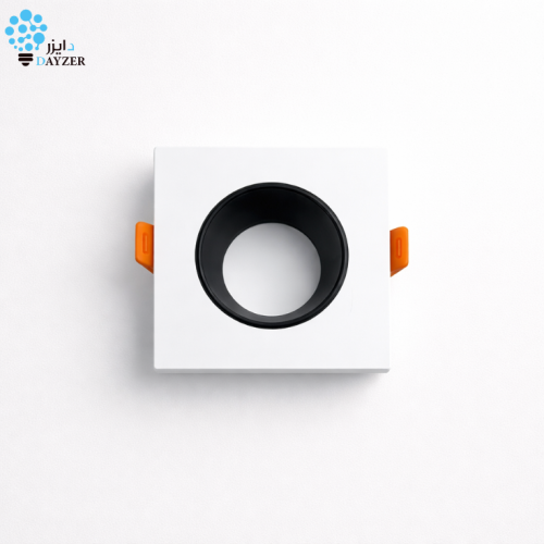 إطار مربع بلاستيك ابيض أسود 7سم