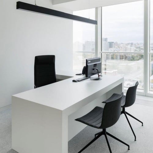 إنارة لاينر مكتبية 60 واط – أسود | إضاءة خطية أنيق...