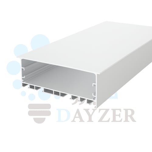 بروفايل ألمنيوم 8×3.5 سم بشفة – سيلفر – مجرى لي زي...