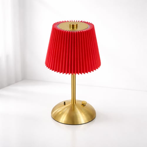 أباجورة لمس أحمر ذهبي – شحن