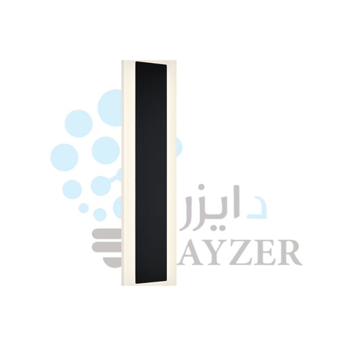 إضاءة جدارية لينير 40 سم – إضاءة صفراء، تصميم مربع