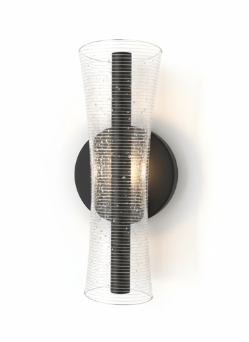 جداري LED شحن زجاج خطي مزدوج – تصميم عصري بدون أسل...