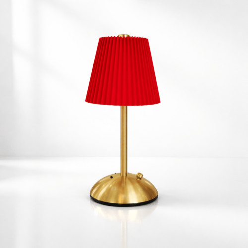 أباجورة لمس أحمر ذهبي – شحن