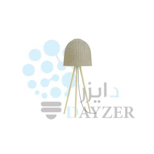 أباجورة أرضية بتصميم طبيعي ثلاثي الأرجل | Nature T...