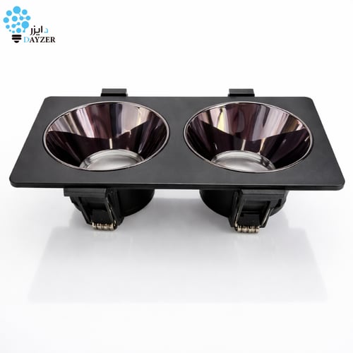 إطار سبوت لايت مزدوج مربع مضاد للوهج 7*14 سم