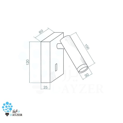 جداري قابل للتوجيه 3 واط – أسود، إنارة دافئة